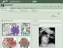 Tablet Screenshot of jennyhelenb.deviantart.com
