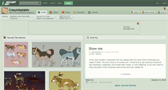Desktop Screenshot of crasyadoptable.deviantart.com