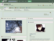 Tablet Screenshot of emilou1119.deviantart.com