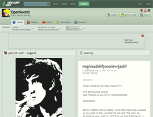 Tablet Screenshot of opensecret.deviantart.com