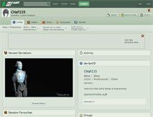 Tablet Screenshot of chap235.deviantart.com