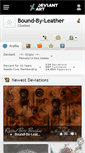 Mobile Screenshot of bound-by-leather.deviantart.com