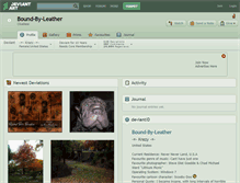Tablet Screenshot of bound-by-leather.deviantart.com