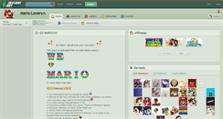 Desktop Screenshot of mario-lovers.deviantart.com