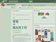 Tablet Screenshot of mario-lovers.deviantart.com