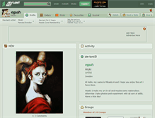 Tablet Screenshot of egaah.deviantart.com