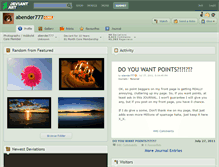 Tablet Screenshot of abender777.deviantart.com