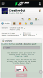 Mobile Screenshot of creative-bot.deviantart.com