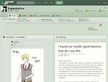 Tablet Screenshot of englandadvice.deviantart.com