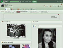Tablet Screenshot of kinzie-nena.deviantart.com