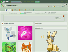 Tablet Screenshot of coffeedoubleshot.deviantart.com