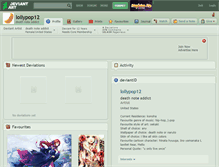 Tablet Screenshot of lollypop12.deviantart.com