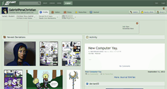Desktop Screenshot of gabrielpenachristian.deviantart.com
