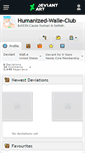 Mobile Screenshot of humanized-walle-club.deviantart.com