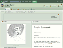Tablet Screenshot of juniperchanny.deviantart.com