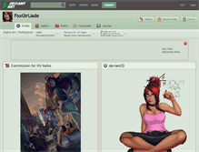 Tablet Screenshot of foxgirljade.deviantart.com
