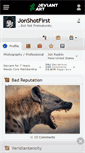 Mobile Screenshot of jonshotfirst.deviantart.com