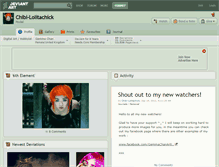 Tablet Screenshot of chibi-lolitachick.deviantart.com
