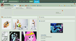 Desktop Screenshot of animekiky.deviantart.com