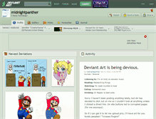 Tablet Screenshot of midnightpanther.deviantart.com
