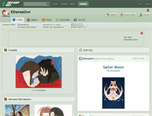 Tablet Screenshot of etherealowl.deviantart.com