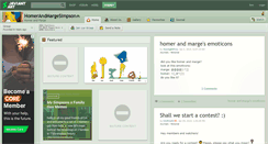 Desktop Screenshot of homerandmargesimpson.deviantart.com