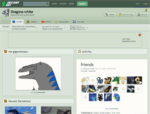 Tablet Screenshot of dragons-white.deviantart.com