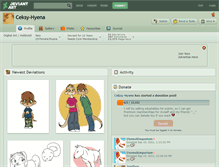 Tablet Screenshot of ceksy-hyena.deviantart.com