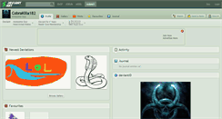 Desktop Screenshot of cobrakilla182.deviantart.com
