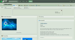 Desktop Screenshot of littleleafeon.deviantart.com