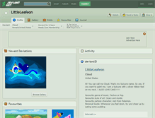 Tablet Screenshot of littleleafeon.deviantart.com