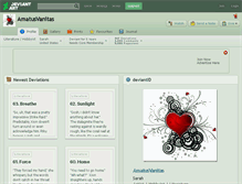 Tablet Screenshot of amatusvanitas.deviantart.com