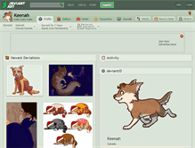 Tablet Screenshot of keenah.deviantart.com