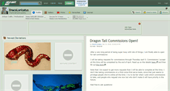 Desktop Screenshot of dracoloricatus.deviantart.com