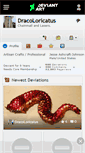 Mobile Screenshot of dracoloricatus.deviantart.com