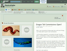 Tablet Screenshot of dracoloricatus.deviantart.com