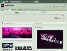 Tablet Screenshot of methematics.deviantart.com