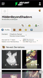Mobile Screenshot of hiddenbeyondshadows.deviantart.com