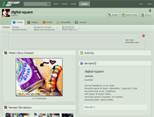 Tablet Screenshot of digital-square.deviantart.com