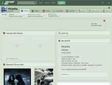 Tablet Screenshot of ninjetta.deviantart.com