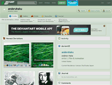 Tablet Screenshot of andoruhaku.deviantart.com