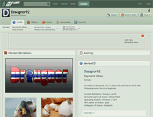 Tablet Screenshot of draugnor92.deviantart.com