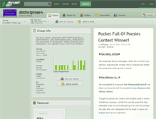 Tablet Screenshot of distinctprose.deviantart.com