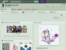 Tablet Screenshot of midnightsunrise104.deviantart.com