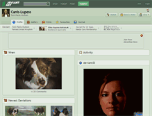 Tablet Screenshot of canis-lupess.deviantart.com