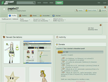 Tablet Screenshot of pagaba27.deviantart.com