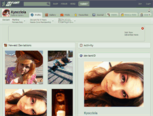 Tablet Screenshot of kyocciola.deviantart.com