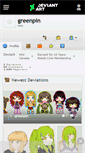 Mobile Screenshot of greenpin.deviantart.com