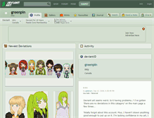 Tablet Screenshot of greenpin.deviantart.com