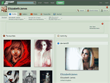Tablet Screenshot of elizzabethjames.deviantart.com